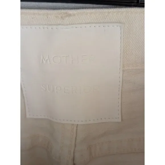 Mother Hustler Patch Pocket Flood Jeans in Act Natural Women's Size 31
